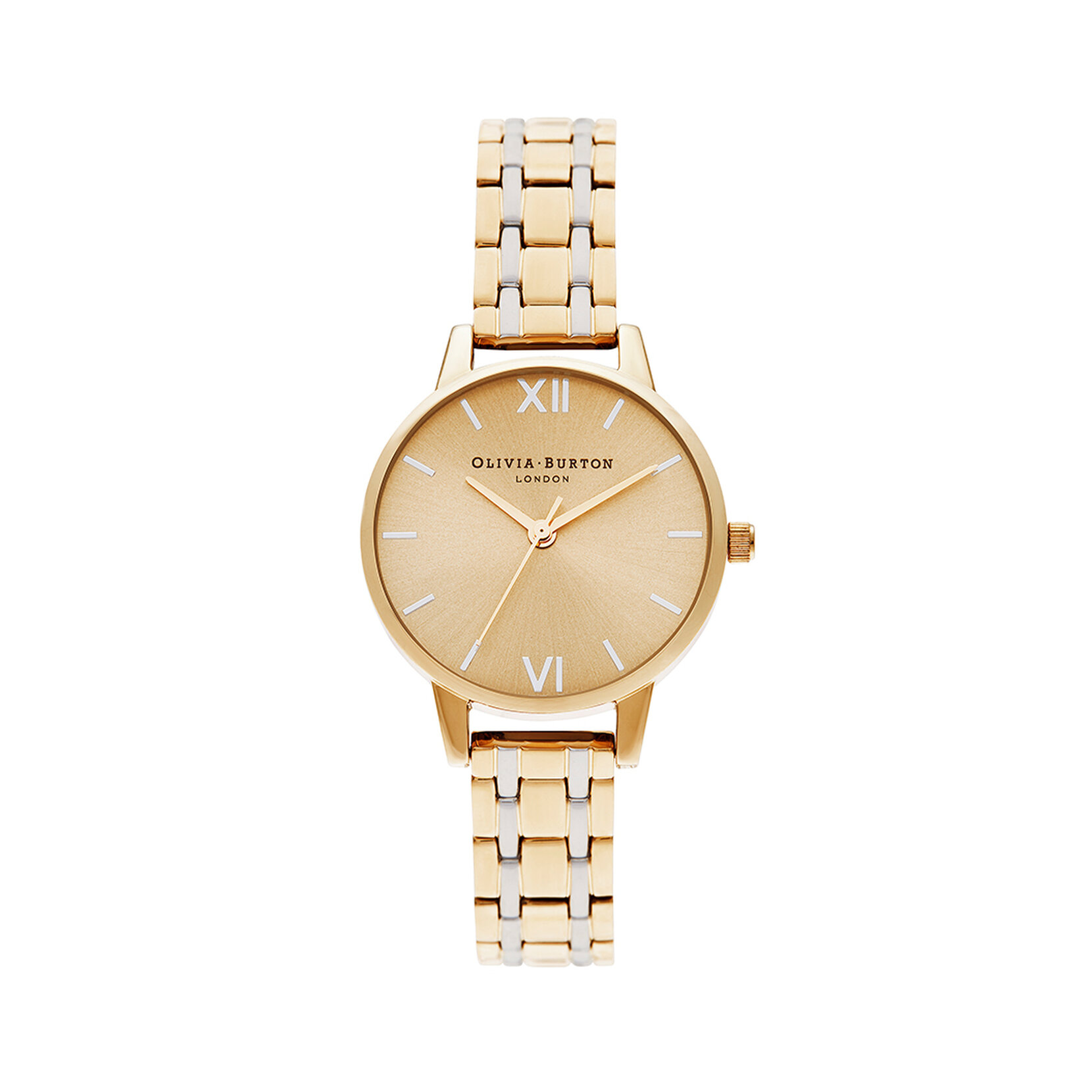 30mm Gold & Silver Bracelet Watch