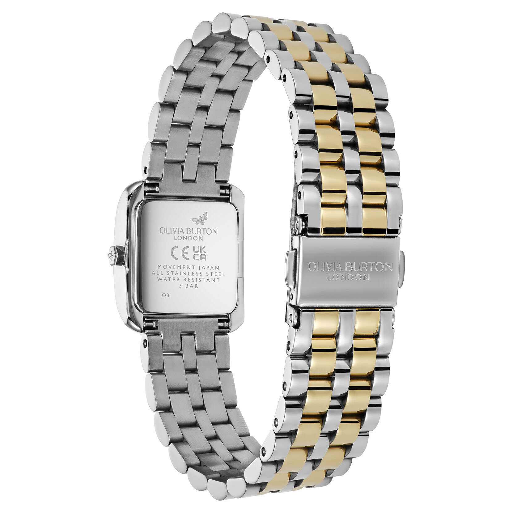 21mm Berkley Black & Two Tone Bracelet Watch