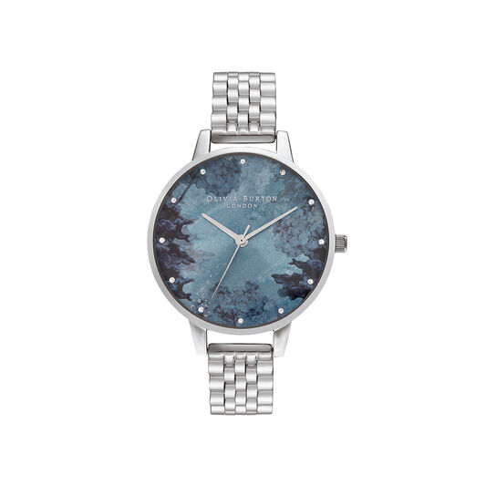 Under The Sea Coral & Crystal Marker, Silver Bracelet