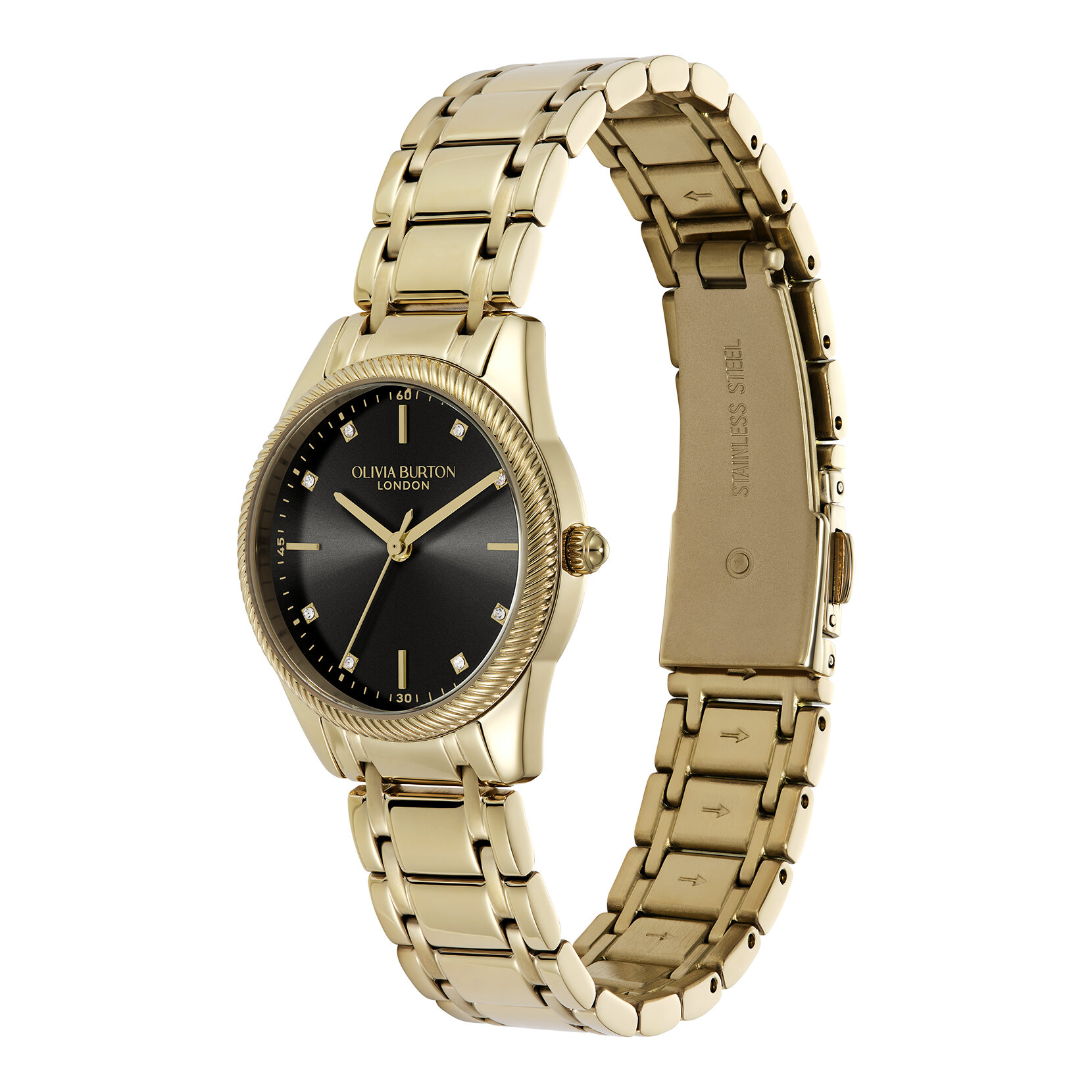 28mm Egerton Black & Gold Bracelet Watch
