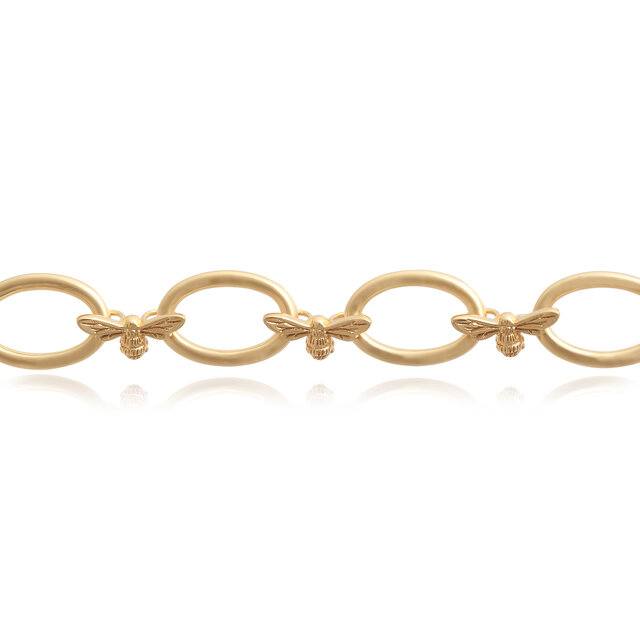 Gold Bee Chunky Bracelet