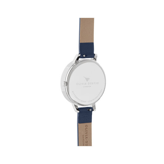 3D Bee, Midnight, Navy & Silver