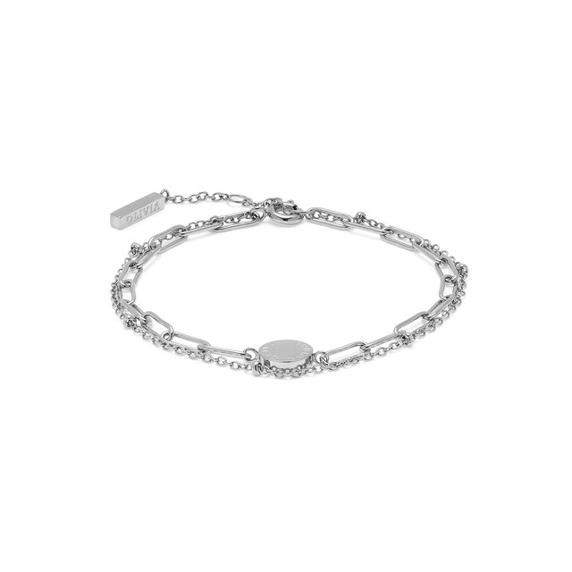 28mm Mini Hexa Two Tone Bracelet Watch & Illusion Stacking Bracelet Gift Set