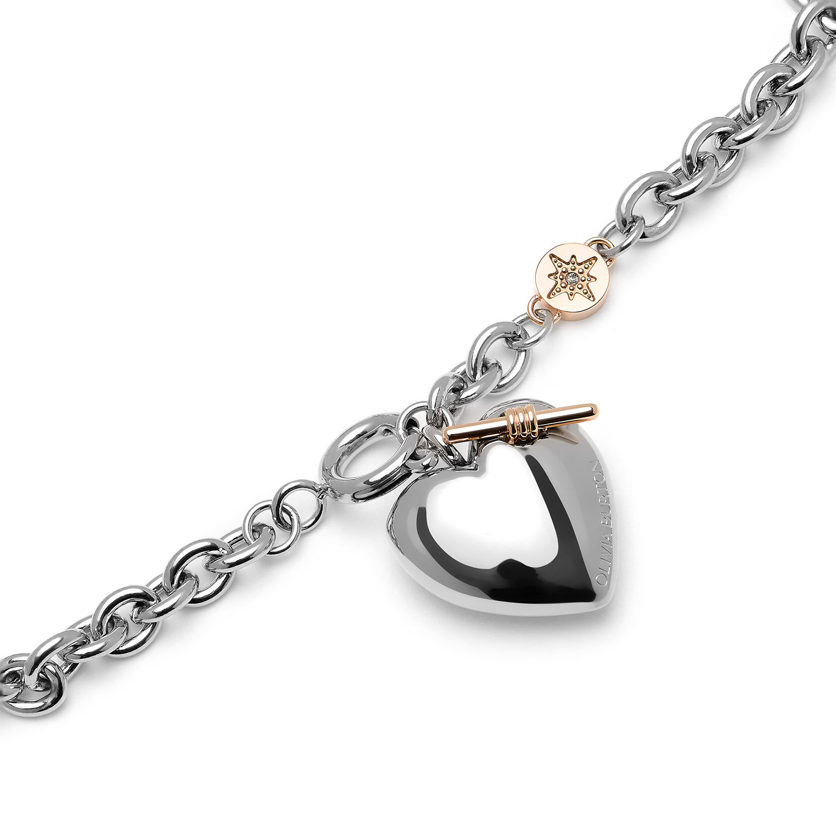 Knot Heart Silver Bracelet