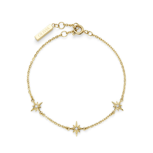 Ever Stacked North Star Gold Plated Stacking Bracelet