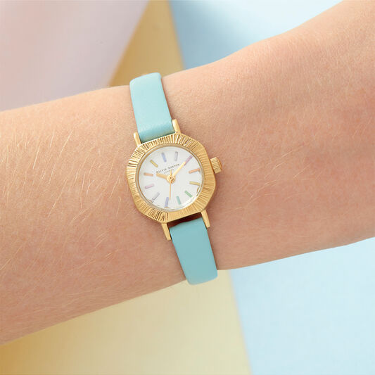 Rainbow Turquoise & Gold