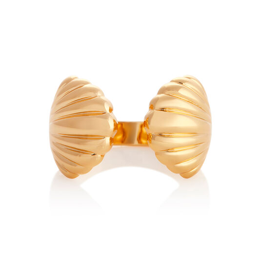 Double Shell Gold Ring