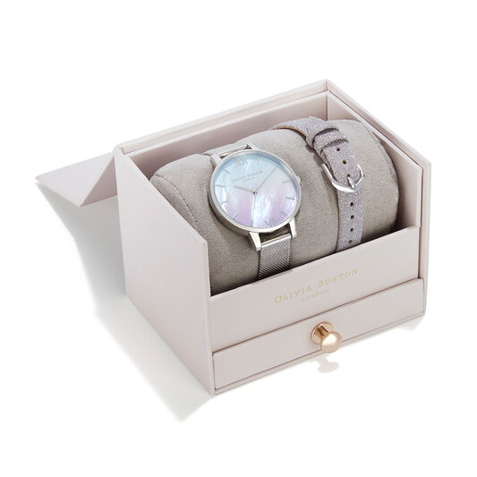 Olivia Burton Ombre Women's Watch and Strap Gift Set, 38mm