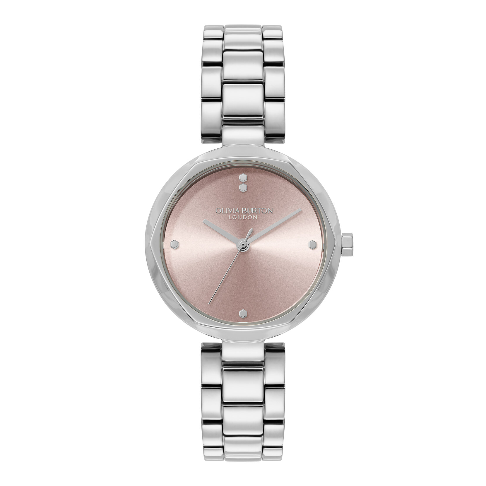32mm Dimension T-Bar Mellow Rose & Silver Bracelet Watch