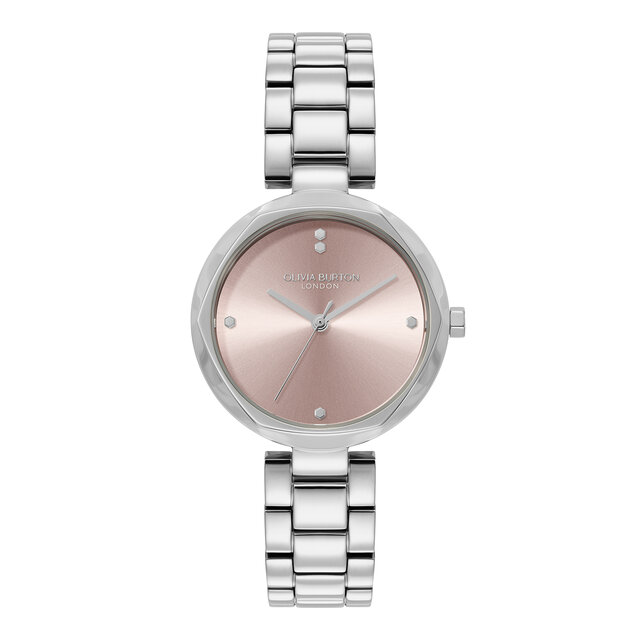 32mm Dimension T-Bar Mellow Rose & Silver Bracelet Watch