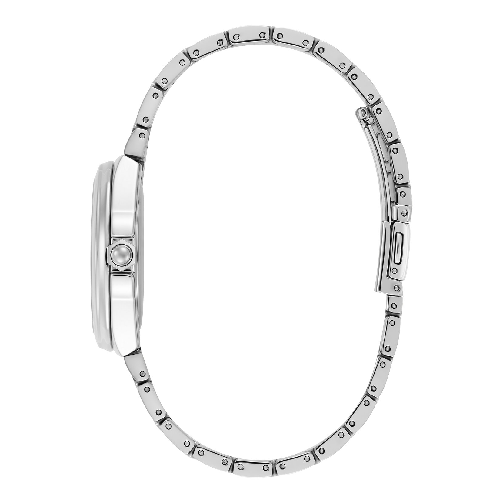 34mm Lustre Onyx & Silver Bracelet Watch