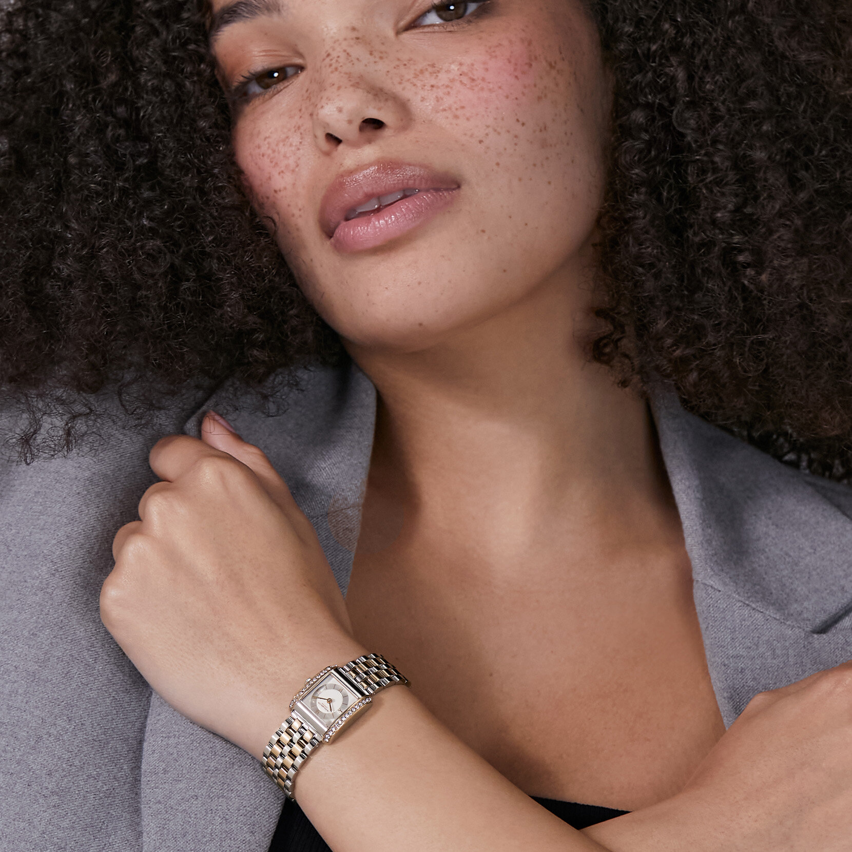 21mm Berkley White & Two Tone Bracelet Watch