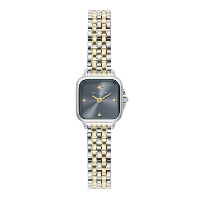 20mm Mini Grosvenor Chalk Blue & Two Tone Bracelet Watch