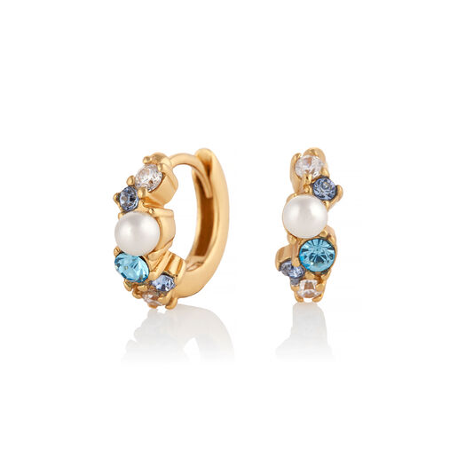 Under The Sea Huggie Hoops Gold