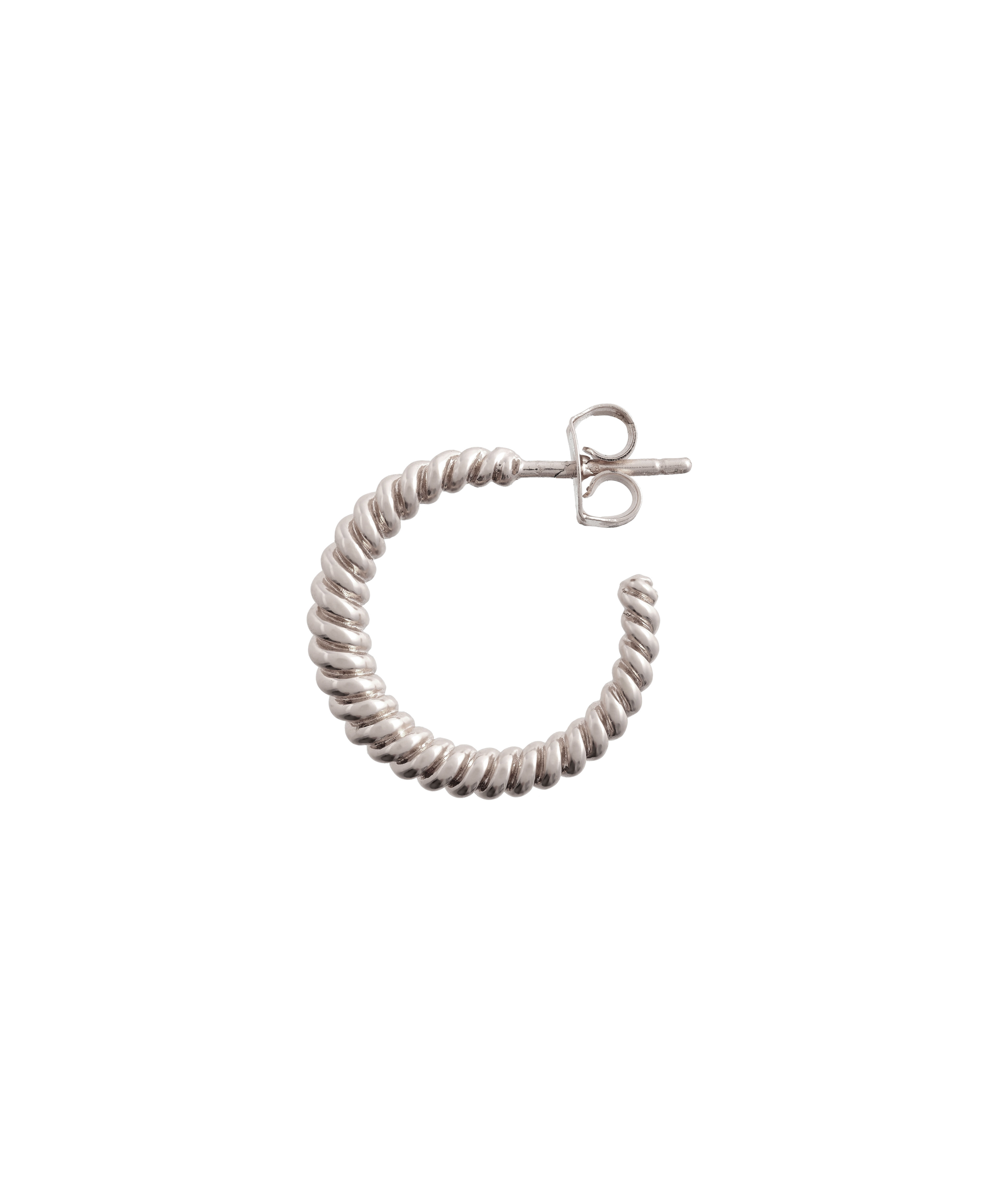 Classics Silver Rope Twist Hoop Earrings | Olivia Burton London