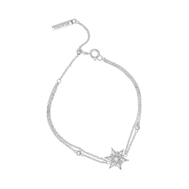 Snowflake Silver Chain Bracelet