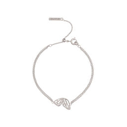 Butterfly Wing Chain Bracelet Silver 