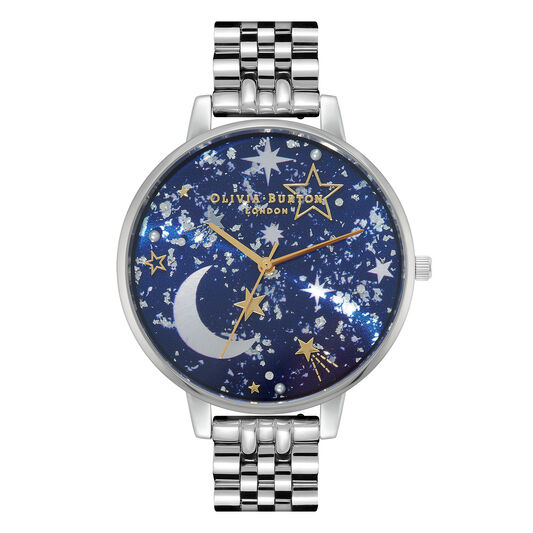 Celestial Navy Sunray, Gold & Silver Bracelet