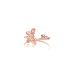 Bejewelled Butterfly Rose Gold & Rose Quartz