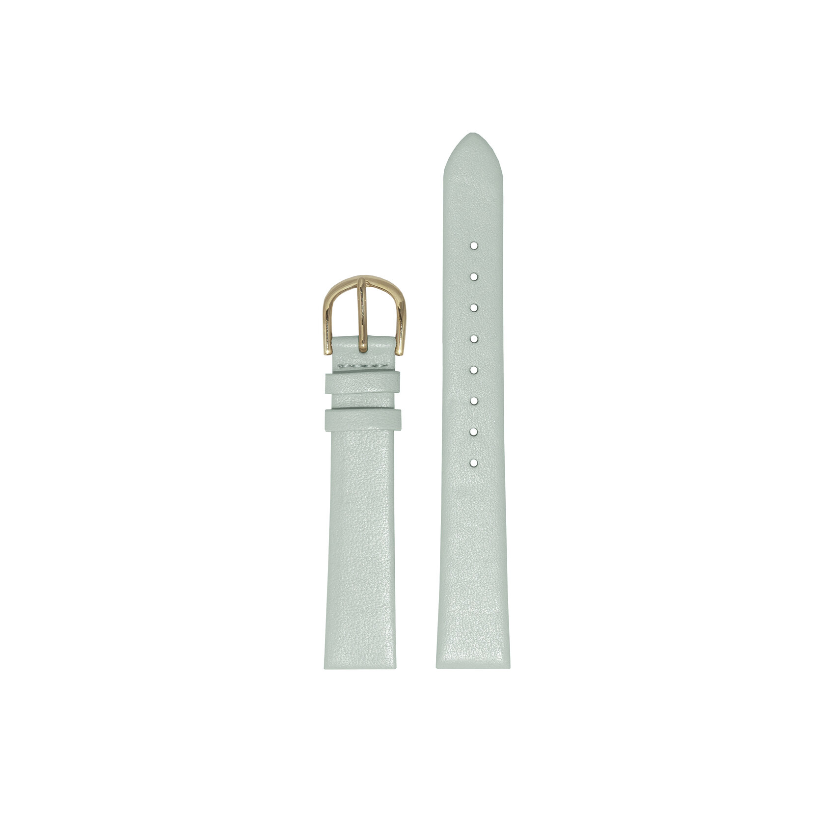 12mm Gold & Sage Green Leather Strap