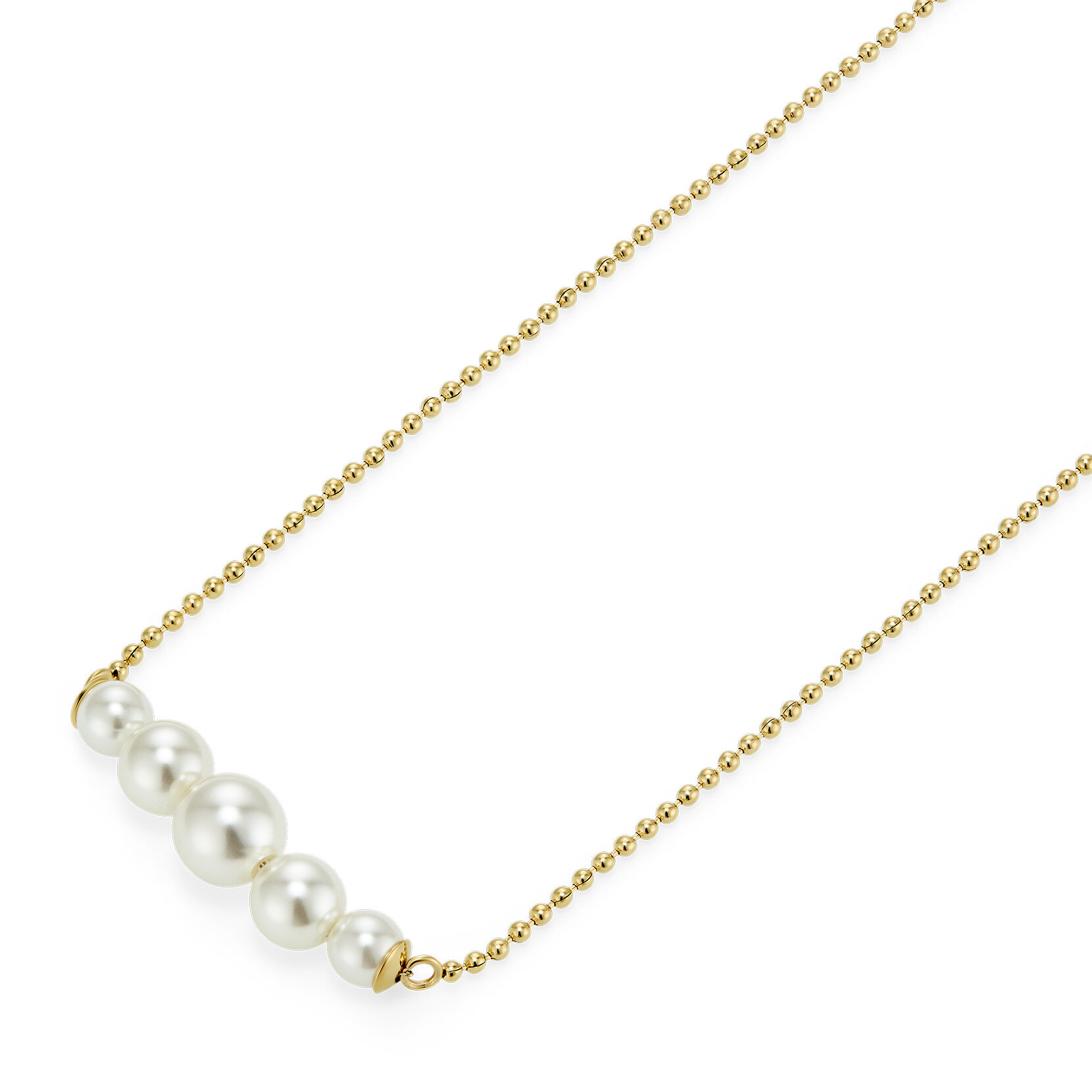 Pearls & Beads Gold Plated Necklace