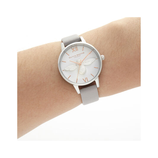 Midi Dial Grey Lilac Rose Gold & Silver