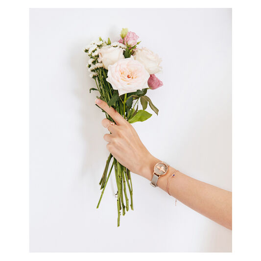 Midi 3D Bee Grey Dial & Rose Gold Watch