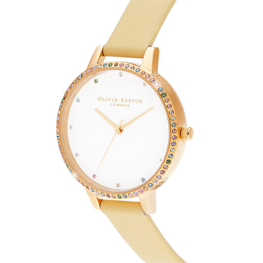 Rainbow Bezel, Sunshine & Gold Bracelet