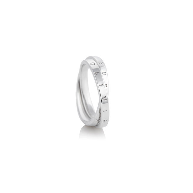 The Classics Interlink Ring Silver S