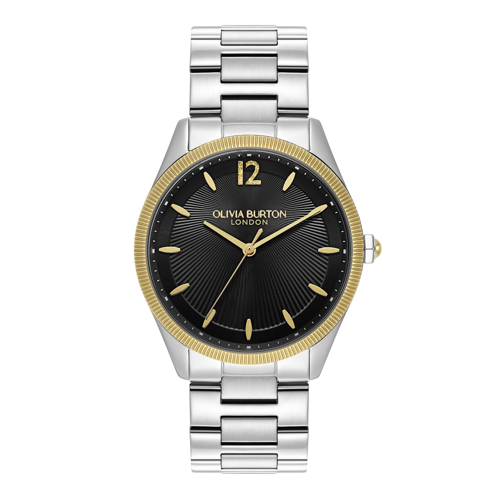 38mm Radiate Onyx & Two Tone Bracelet Watch
