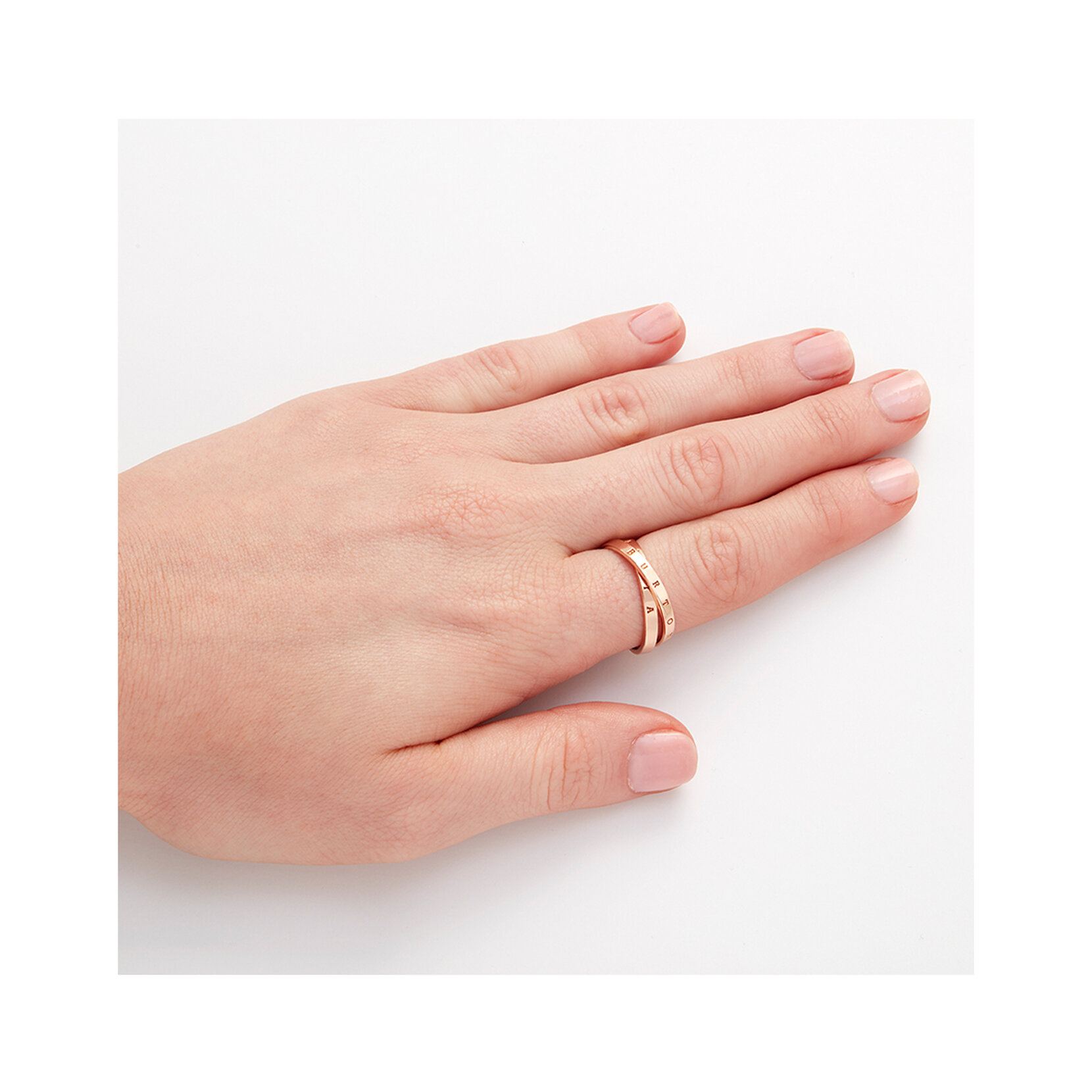 The Classics Interlink Ring Rose Gold S