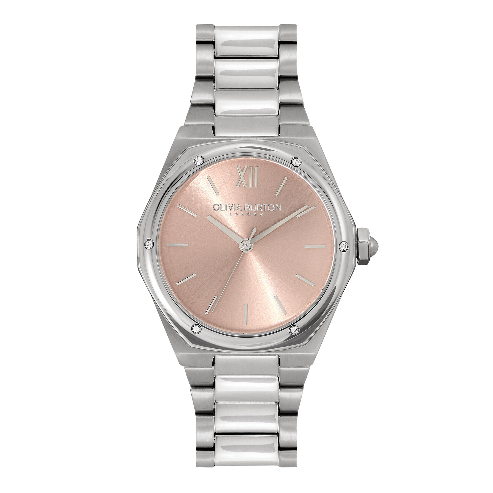 33mm Hexa Blush & Silver Bracelet Watch