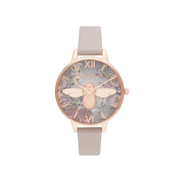 British Blooms 3D Bee, Vegan Rose & Rose Gold