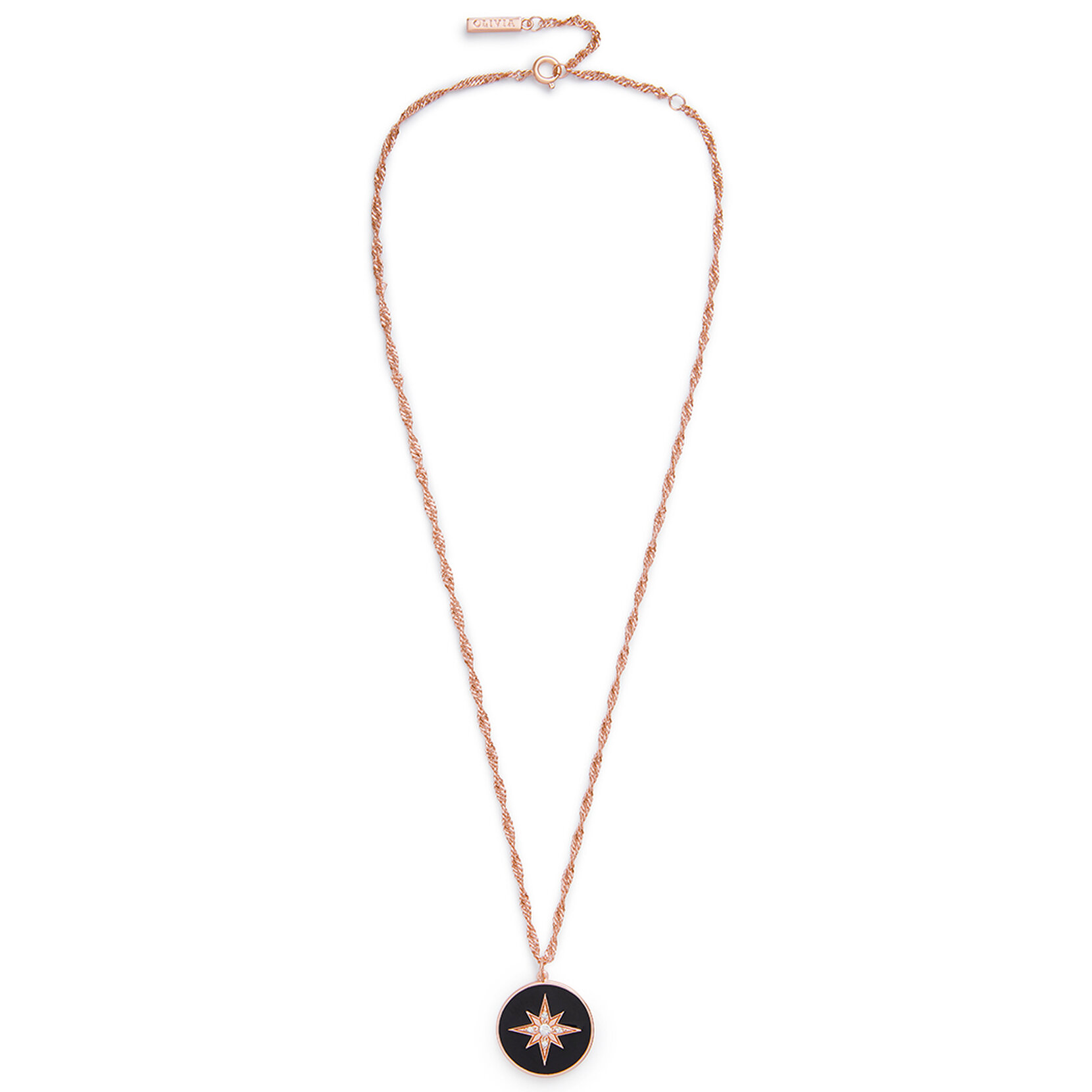 Rose Gold North Star Pendant Necklace