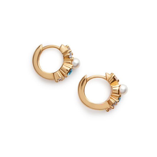 Under The Sea Huggie Hoops Gold