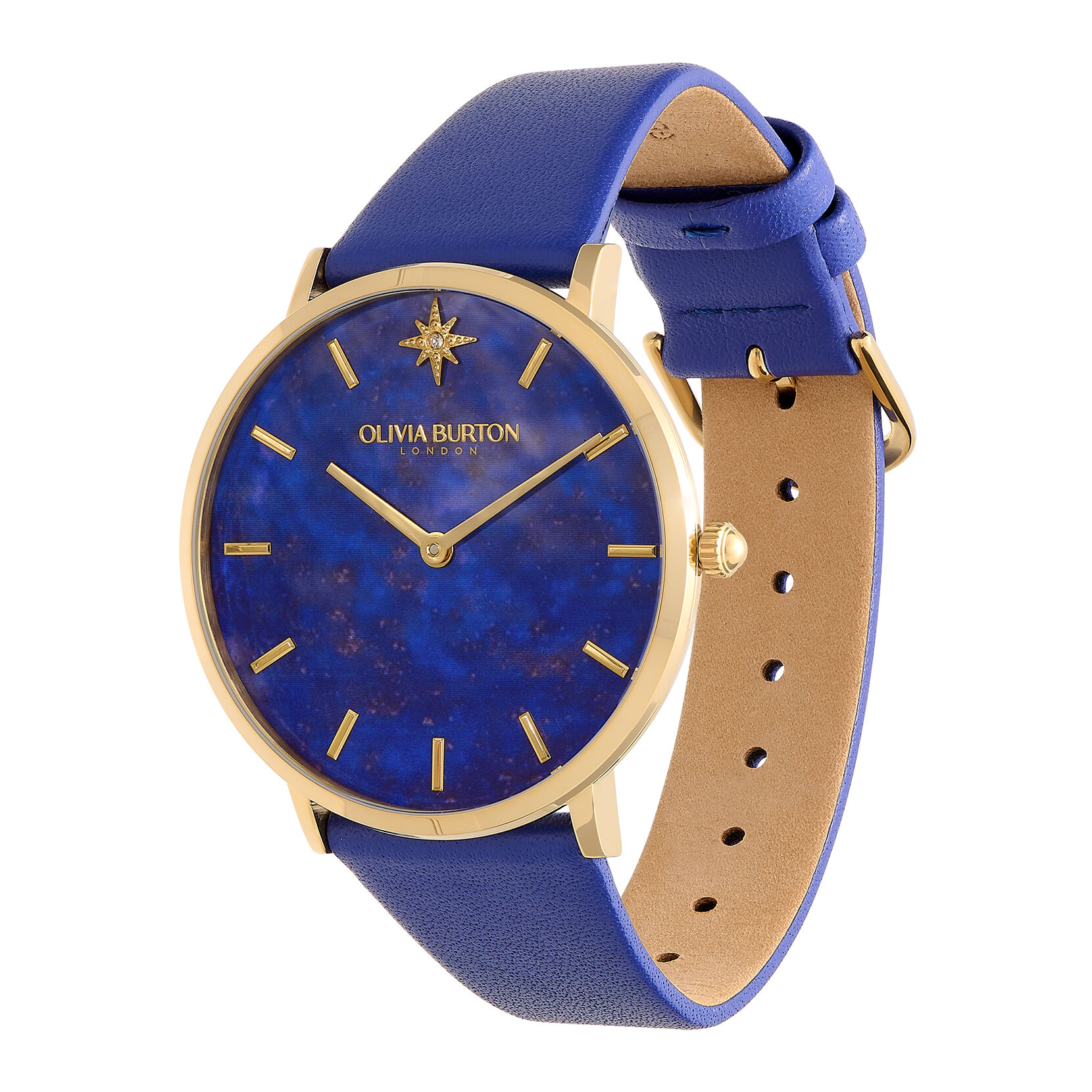 Olivia burton sales blue strap watch