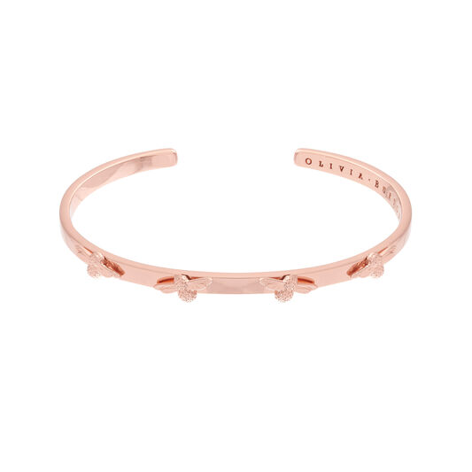 3D Bee Bangle Rose Gold