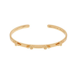  3D Bee Bangle Gold 