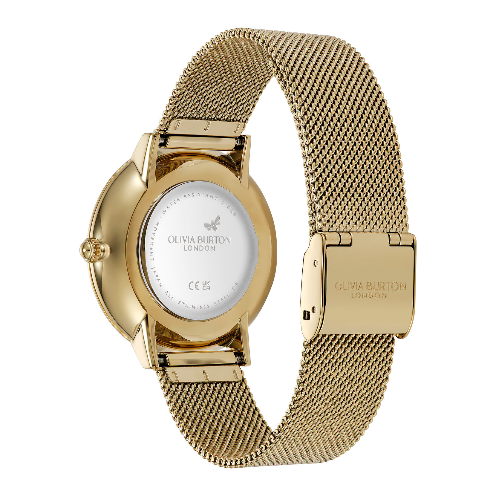 35mm Nova Forest Green & Gold Mesh Watch