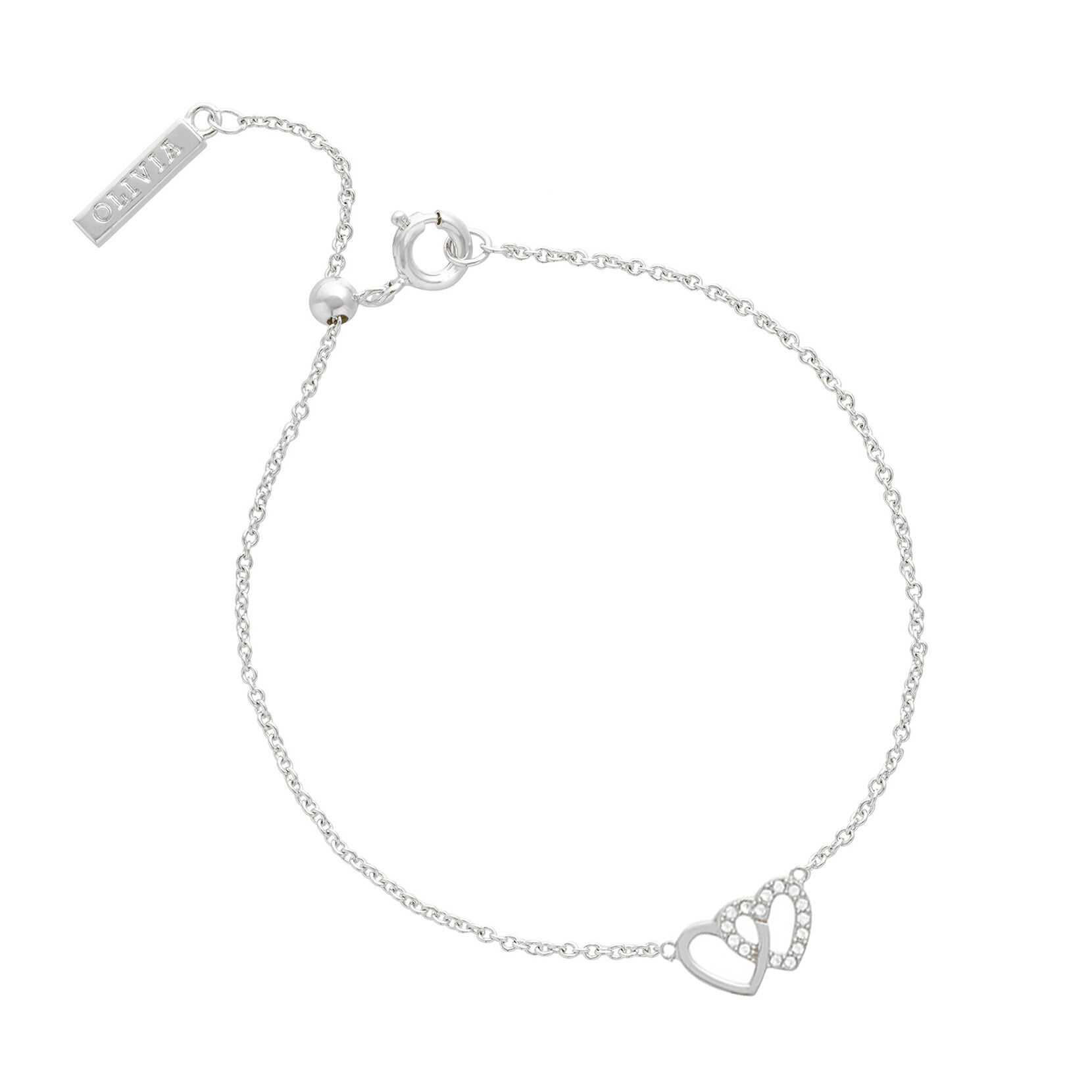 Silver Heart Bracelet & Necklace Gift Set