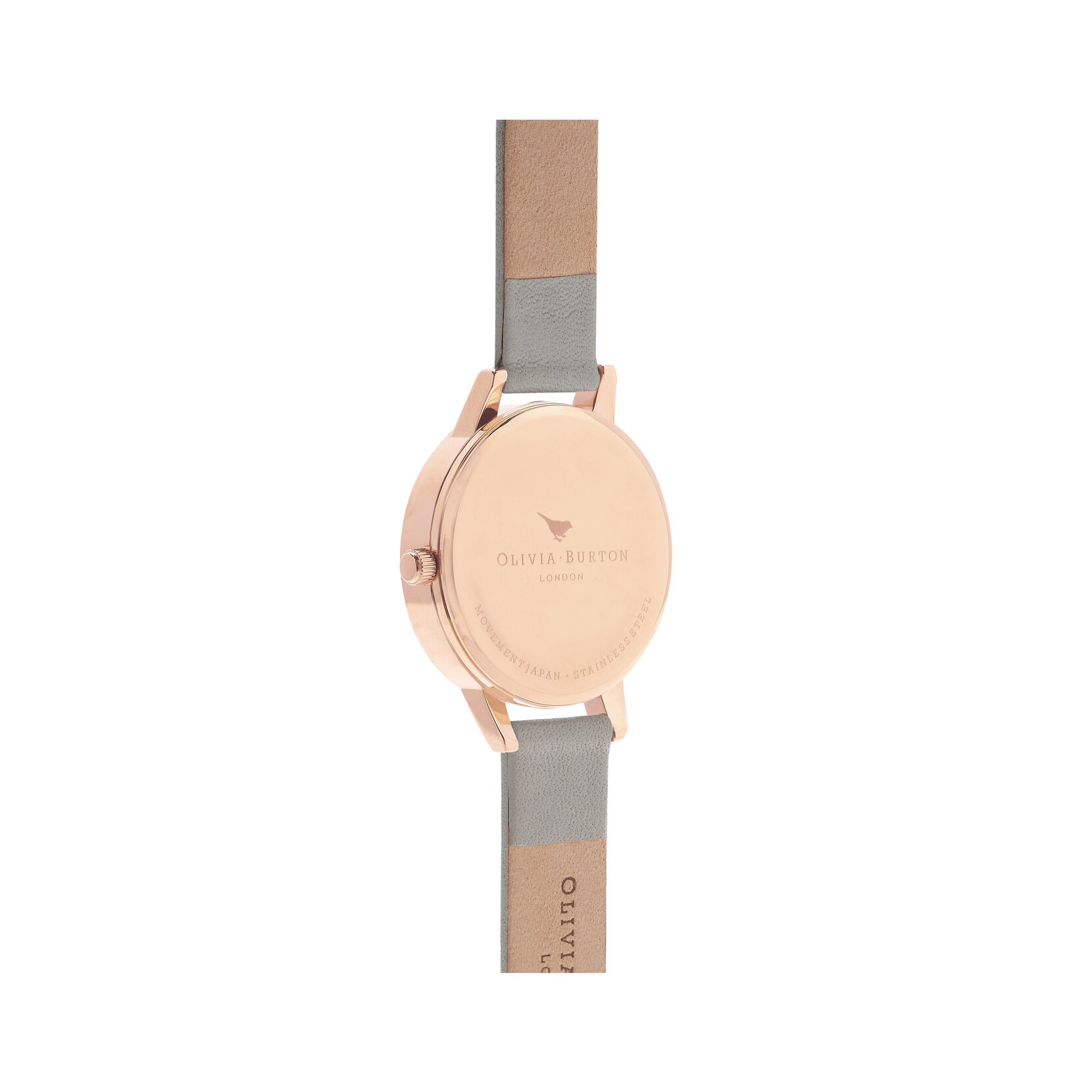 30mm Rose Gold & Pink Leather Strap Watch