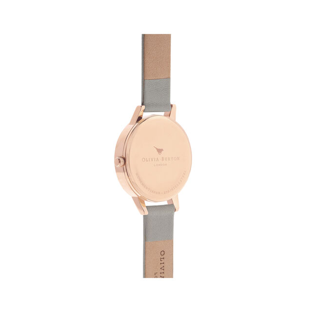  White Dial Grey & Rose Gold Watch 