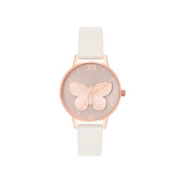  3D Butterfly Blush & Rose Gold 