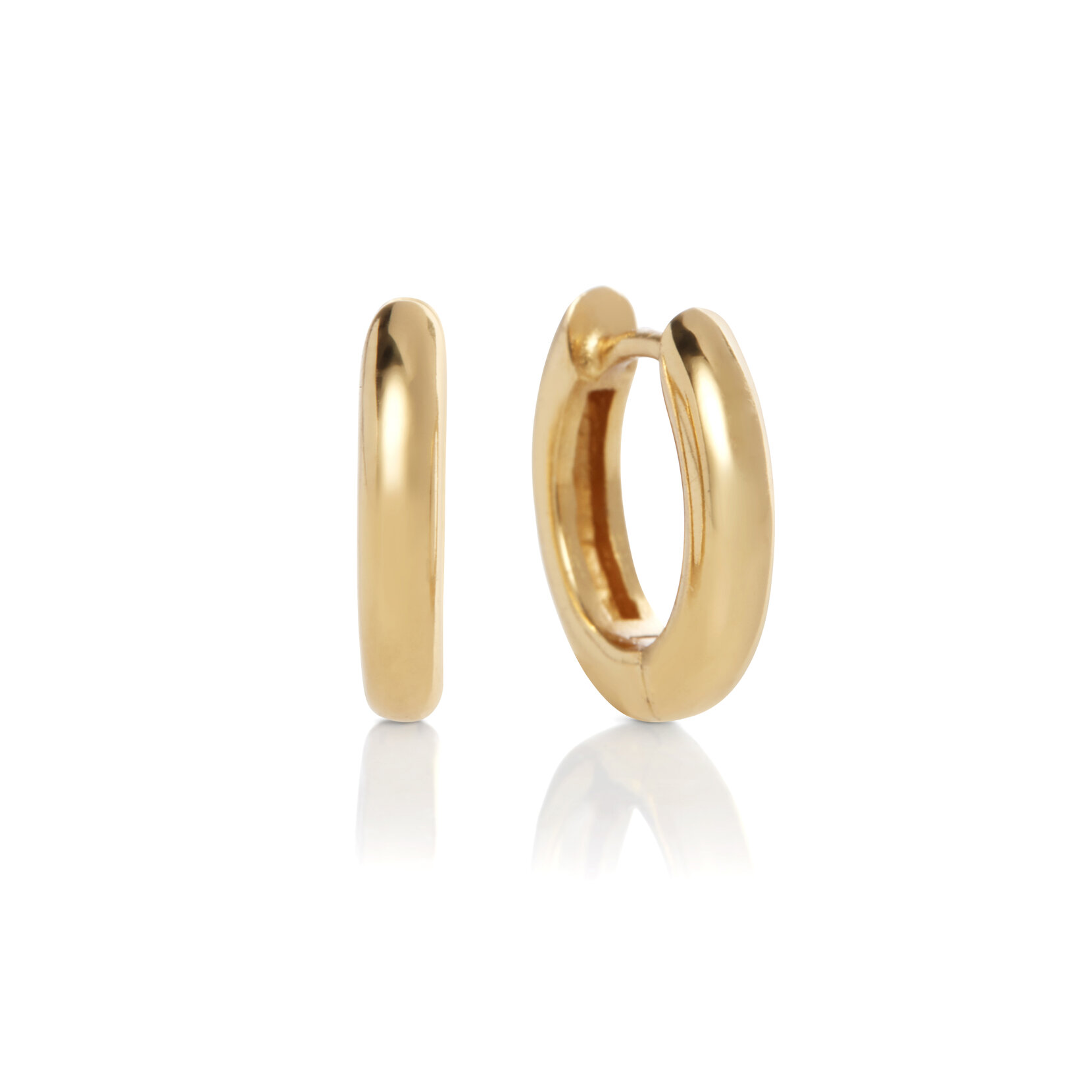 Gold Huggie Hoops