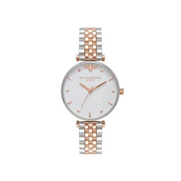  T-Bar Bracelet Silver & Rose Gold Watch 
