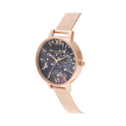 Celestial Rose Gold Boucle Mesh