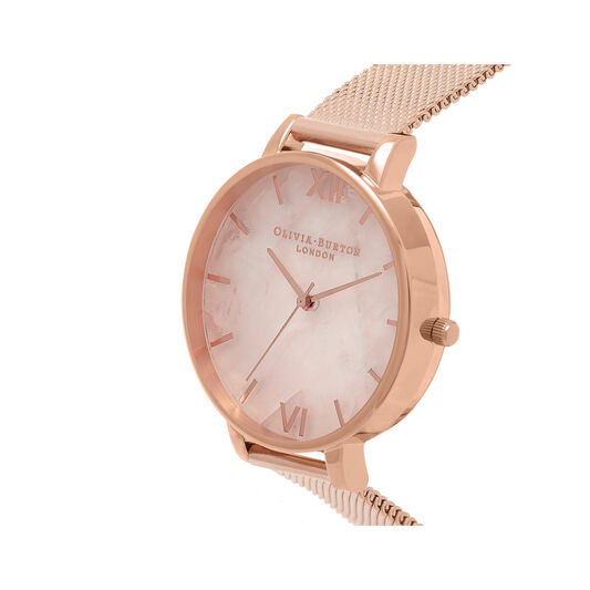Semi Precious Rose Gold Mesh