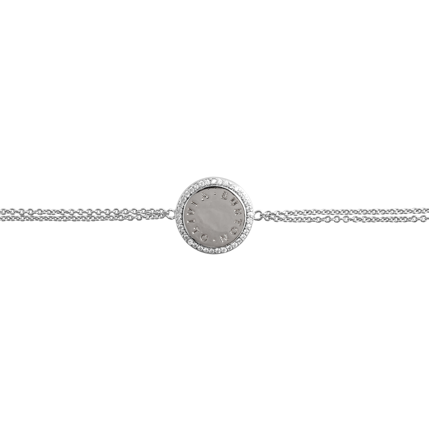 Bejeweled Classics Silver Disc Bracelet