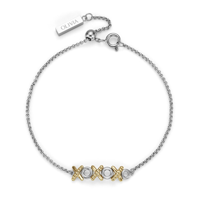 XO Entwine Silver & Gold Plated Bracelet