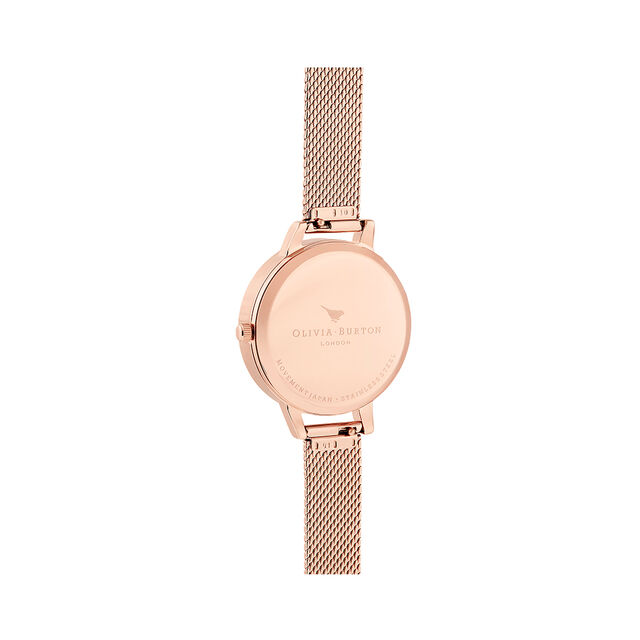 Celestial Rose Gold Mesh Watch